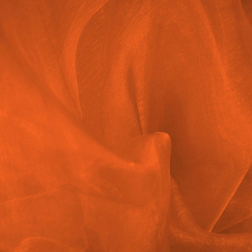 Plain Organza Fabric Dress Draping Backdrops 150cm, Terracotta/Burnt Orange - Bull Ring Fabrics