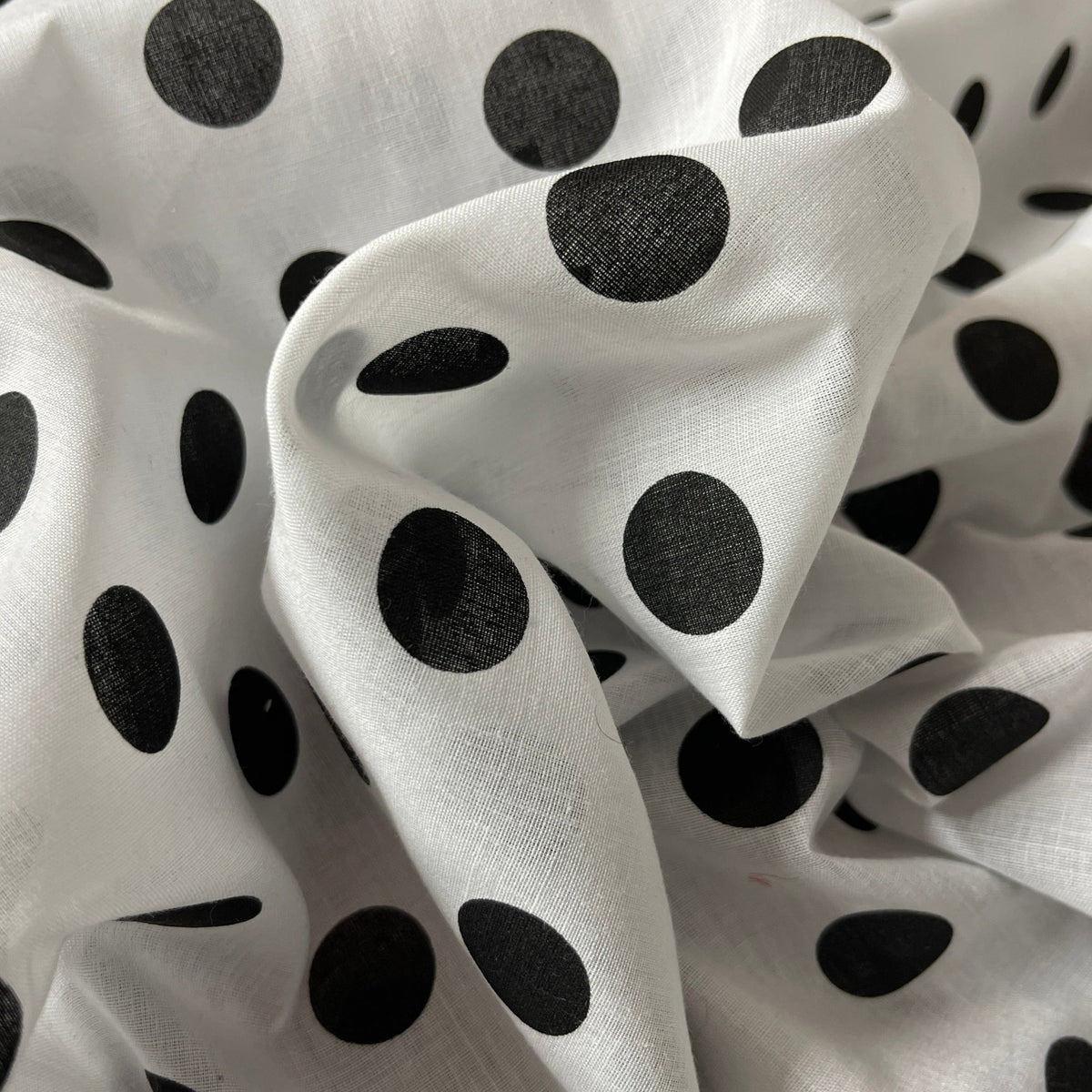 Polka Dot Spots Print Polycotton Dress Fabric 112cm - Bull Ring Fabrics