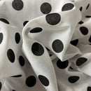 Polka Dot Spots Print Polycotton Dress Fabric 112cm - Bull Ring Fabrics
