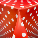 Polka Dot Spotty PVC Oilcloth Fabric - Bull Ring Fabrics