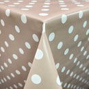 Polka Dot Spotty PVC Oilcloth Fabric - Bull Ring Fabrics