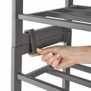 Premium 3 Tier Heavy Duty Metal Shoe Rack Stackable Storage Rack Space Saver - Bull Ring Fabrics