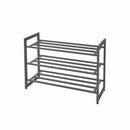 Premium 3 Tier Heavy Duty Metal Shoe Rack Stackable Storage Rack Space Saver - Bull Ring Fabrics