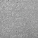 Premium Lace Embroidery Tulle/Net Lace Liberty Floral Flower Fabric, Cream - Bull Ring Fabrics
