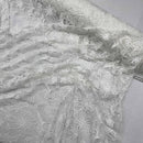 Premium Lace Embroidery Tulle/Net Lace Liberty Floral Flower Fabric, Cream - Bull Ring Fabrics
