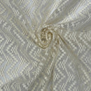 Premium Lace Guipure Aztec Applique Organza Lace Fabric, Cream - Bull Ring Fabrics