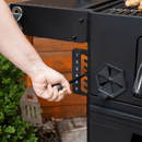 Premium Steel Masterbuilt 36" (91.4Cm) Charcoal BBQ Wheel Cart Barbecue 91.7kg - Bull Ring Fabrics
