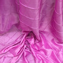 Prestige Diamond Quilted & Pearl Taffeta Fabric 60", Pink Shot Cerise - Bull Ring Fabrics