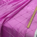 Prestige Diamond Quilted & Pearl Taffeta Fabric 60", Pink Shot Cerise - Bull Ring Fabrics