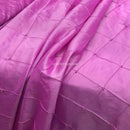 Prestige Diamond Quilted & Pearl Taffeta Fabric 60", Pink Shot Cerise - Bull Ring Fabrics