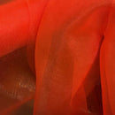 Halloween Organza Fabric Draping Decorations 150cm, Fluorescent Orange