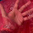 Tiny Gemstone Organza Voile Draping Fabric 147cm