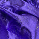 Purple Satin Fabric Small Silver Gemstones Dress Draping Material 60" - Bull Ring Fabrics