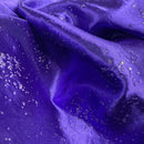 Purple Satin Fabric Small Silver Gemstones Dress Draping Material 60" - Bull Ring Fabrics