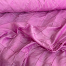Quilted Trellis Diamonds Pearl Taffeta Fabric Dress Crafts 60" - Bull Ring Fabrics