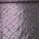Quilted Trellis Diamonds Pearl Taffeta Fabric Dress Crafts 60" - Bull Ring Fabrics