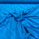Quilted Trellis Diamonds Pearl Taffeta Fabric Dress Crafts 60" - Bull Ring Fabrics