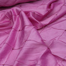 Quilted Trellis Diamonds Pearl Taffeta Fabric Dress Crafts 60" - Bull Ring Fabrics