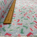 Rainy Day Wellies & Umbrellas Polycotton Fabric – Light Blue Novelty Print Dressmaking & Craft Fabric, 45” Wide - Bull Ring Fabrics