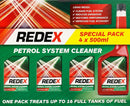 REDEX Petrol Fuel System Cleaner 4 x 500ML - Bull Ring Fabrics