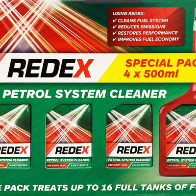 REDEX Petrol Fuel System Cleaner 4 x 500ML - Bull Ring Fabrics