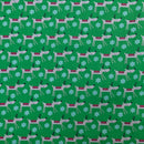 Reindeers Snowflake Print Xmas Polycotton Fabric 45" - Bull Ring Fabrics