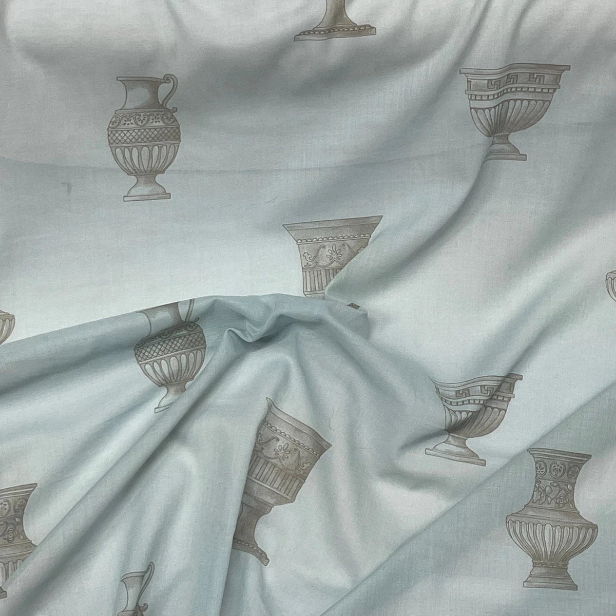 Roman Vase Pots Pottery Cotton Muslin Fabric 140cm - Bull Ring Fabrics
