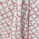 Rose & Hubble 100% Cotton Poplin Fabric Pink Floral Trellis Dress Craft Quilting - Bull Ring Fabrics