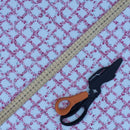 Rose & Hubble 100% Cotton Poplin Fabric Pink Floral Trellis Dress Craft Quilting - Bull Ring Fabrics