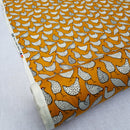 Rose Hubble Chicken Print Cotton Fabric Sewing Craft Quilting 45", Mustard - Bull Ring Fabrics