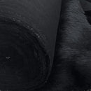 Short Pile Fun Faux Fur Fabric Crafts Toys Furry Material 150cm - Black