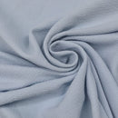 Plain Spandex Stretch Bubble Crepe Dress Fabric, Sky Blue