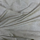 Sunflowers Velvet Flocked Taffeta Fabric Dress 150cm Beige