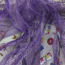 Metallic Gold Lurex Dress Net Fabric 54" Purple