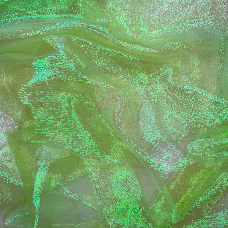 Iridescent Organza Two-Tone Pearl Mermaid Dress Costumes Fabric 112cm