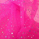 Hologram Sequin Organza Fabric – 100% Polyester Sheer Sparkle Fabric – 60” Wide – Sold by the Metre