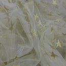 Metallic Stars Tutu Tulle Net Dress Fabric