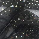 Hologram Sequin Organza Fabric – 100% Polyester Sheer Sparkle Fabric – 60” Wide – Sold by the Metre