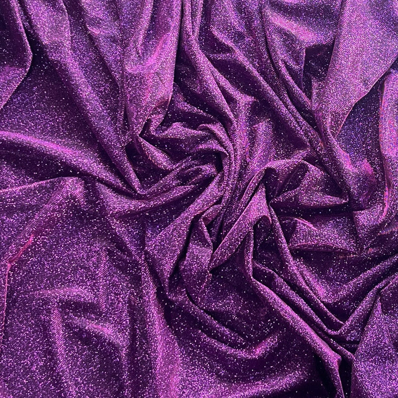 Moonlight Glitter Sparkling Jersey Party Dress Fabric 54”