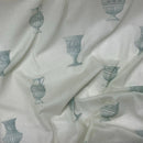 Roman Vase Pots Pottery Cotton Muslin Fabric 140cm