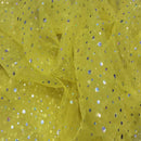 Hologram Sequin Organza Fabric – 100% Polyester Sheer Sparkle Fabric – 60” Wide – Sold by the Metre