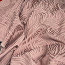 Safari Streak Upholstery Curtain Brocade Fabric 140cm, Dusky Pink - Bull Ring Fabrics