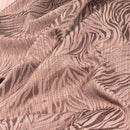 Safari Streak Upholstery Curtain Brocade Fabric 140cm, Dusky Pink - Bull Ring Fabrics