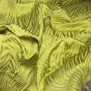 Safari Streak Upholstery Curtain Brocade Fabric 140cm, Lime Green - Bull Ring Fabrics