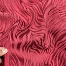 Safari Streak Upholstery Curtain Brocade Fabric 140cm, Wine Red - Bull Ring Fabrics