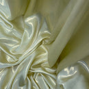 Shimmer Foil Satin Fabric Drape Flow Dress Decor Craft Material 60" Champagne Gold - Bull Ring Fabrics