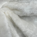 Short Pile Fun Faux Fur Fabric Crafts Toys Furry Material 150cm - White - Bull Ring Fabrics