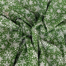 Snowflakes Xmas Polycotton Fabric 45" - Bull Ring Fabrics