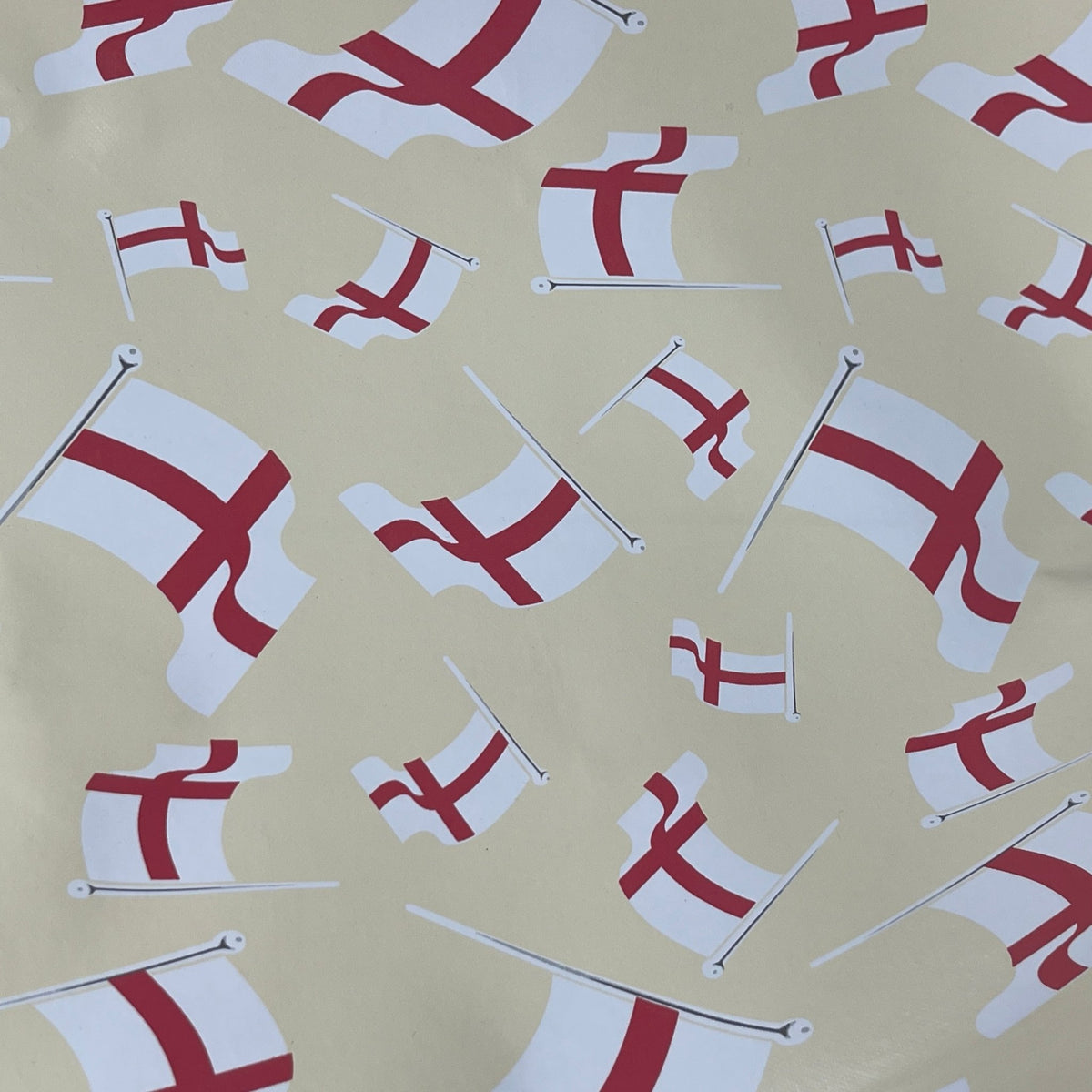 St George's Flags Oilcloth PVC Union Jack Tablecloth 54" Wide - Bull Ring Fabrics