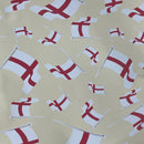 St George's Flags Oilcloth PVC Union Jack Tablecloth 54" Wide - Bull Ring Fabrics
